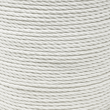 spun polyester macrame white rope