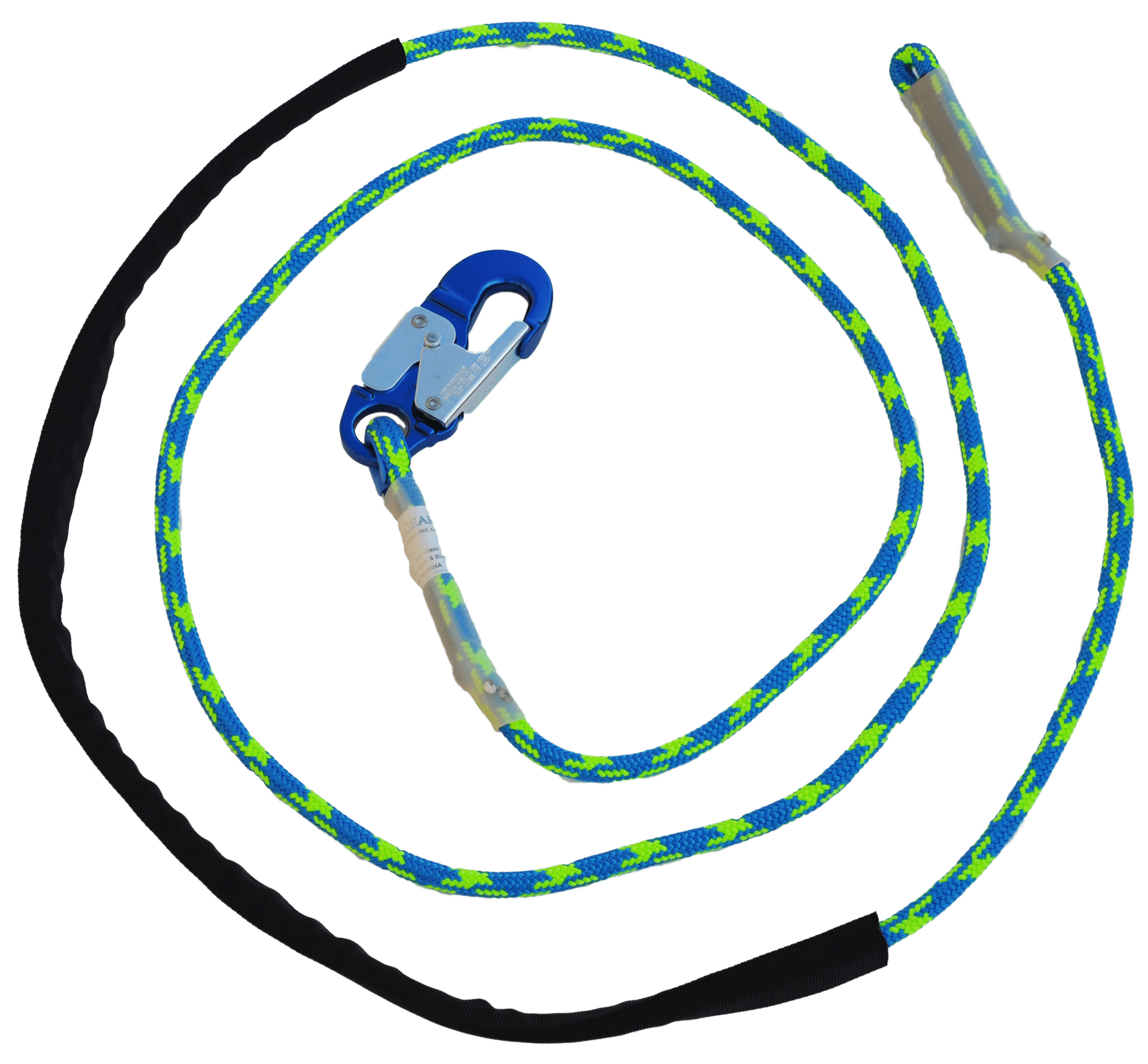 7/16" 24-Strand EZ Adjustable Safety Lanyard with Hook