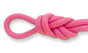 pink double braid nylon rope