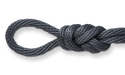 charcoal gray solid braid polypro rope