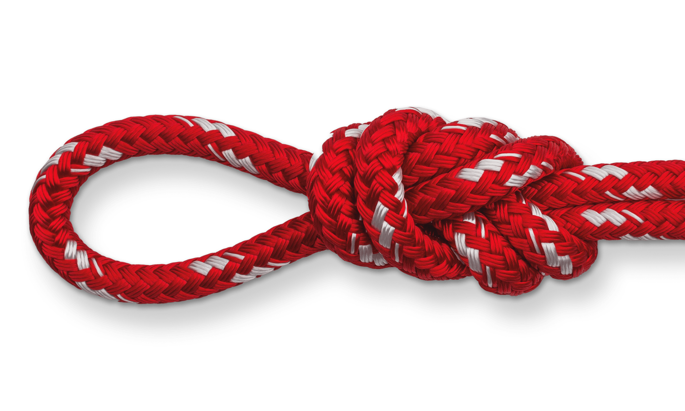 sta-set solid red double braid rope