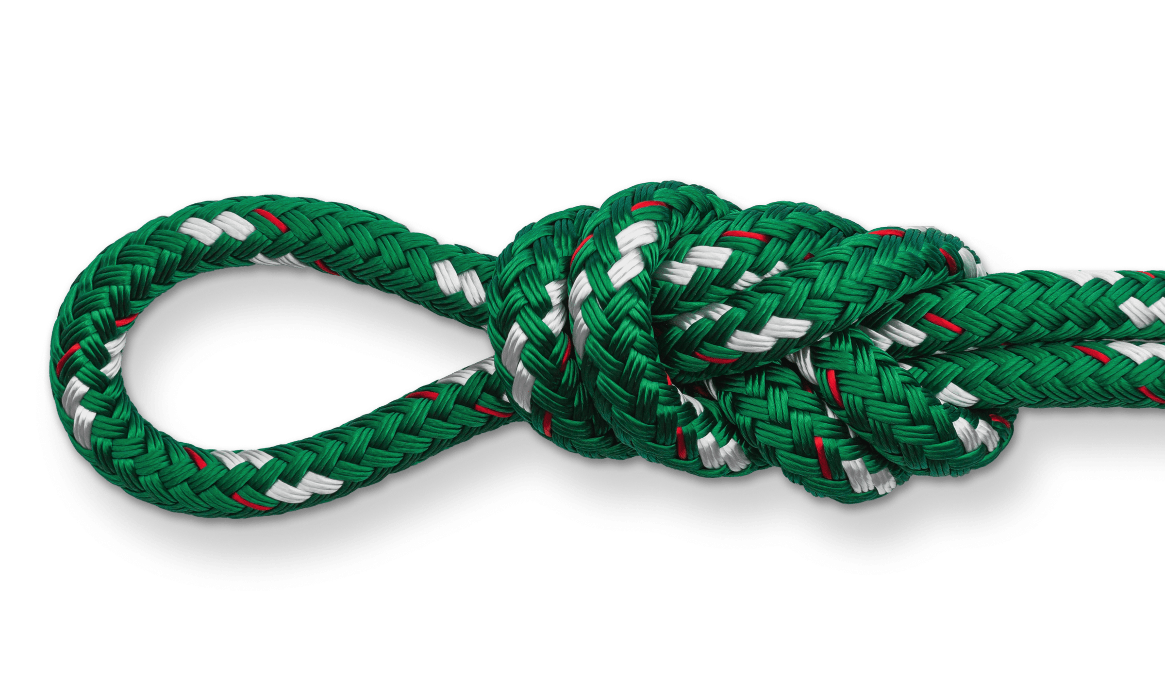 sta-set solid green double braid rope