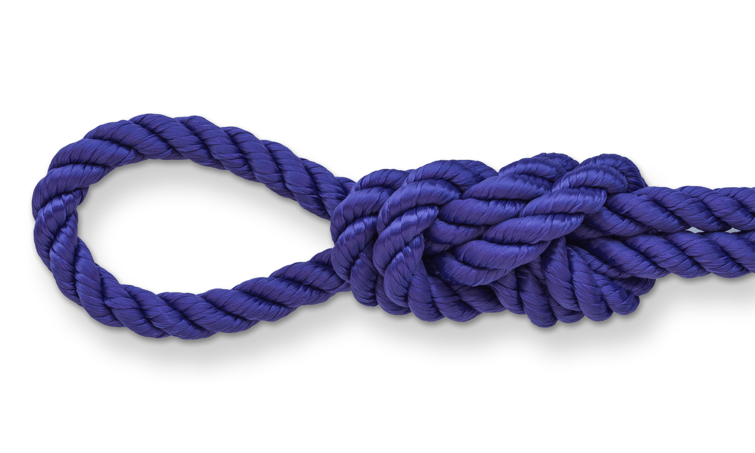 3-strand twisted purple rope