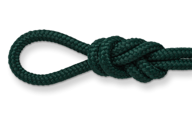 hunter green diamond braid polypro rope