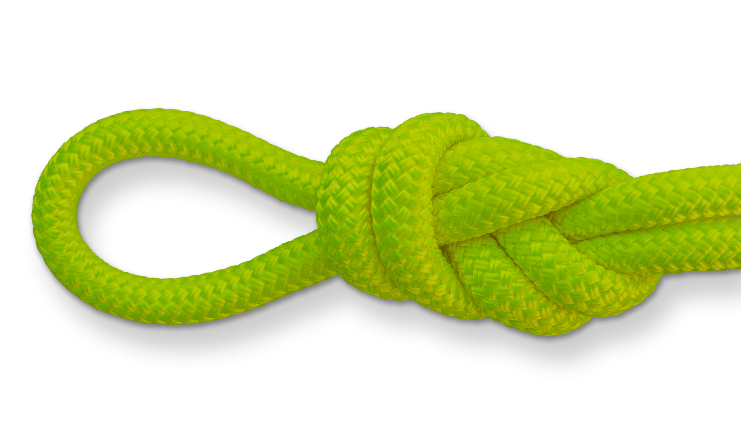 neon yellow double braid nylon rope