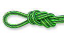 green/black hawkeye climbing rope