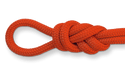 orange double braid nylon rope